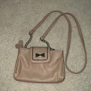 light brown purse